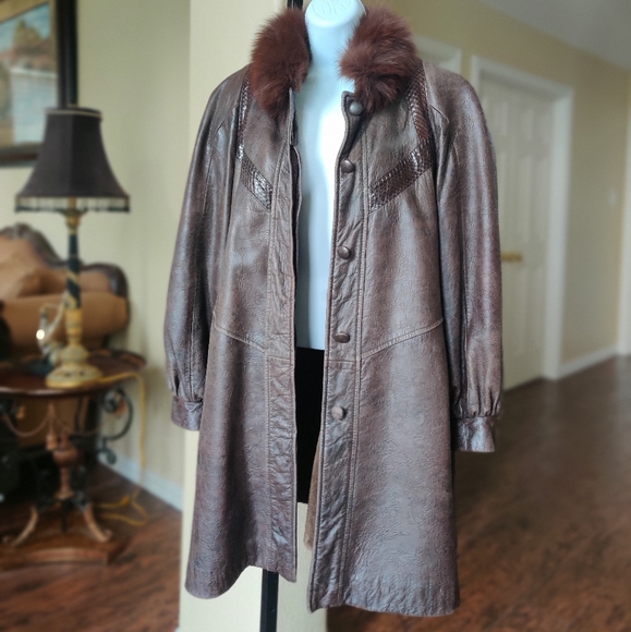 Szor-Diener Furs & Leather Jacket Size S - Picture 1 of 16